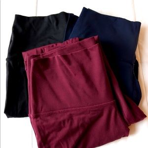 3 Pair Pack - Colorfulkoala High Waisted Leggings